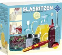 PEBARO Bastelset Glasritzen Glasritz-Geschenk-Set inkl. Gläser