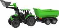 Simm Spielwaren GmbH WORXX Traktor Deutz-Fahr Agrotron 7250 TTV mit Anhänger, Schaukarton