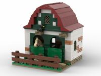 Dark Side Bricks GmbH Kiddicraft KC1107 Ponyhof-Erweiterung - Außenboxen