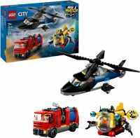 LEGO® City 60462 Kombinationsset mit Hubschrauber, Löschauto und U-Boot