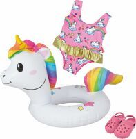 Heless Puppen-Schwimmset ''Einhorn Henri'', Gr. 35-45 cm