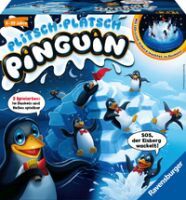 Ravensburger 21325 - Plitsch Platsch Pinguin - großer Spielspaß mit Geschicklichkeitsfaktor für Kind