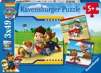 Ravensburger 9369 Puzzle Helden mit Fell 3 X 49 Teile