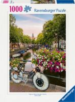 Ravensburger 12000780 Puzzle Fahrrad und Blumen in Amsterdam 1000 Teile