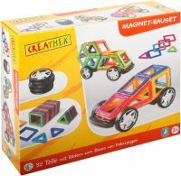VEDES Großhandel GmbH - Ware Creathek Magnet-Bauset mit Rädern, 32 Teile
