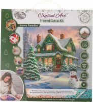 Craft Buddy Ltd. Crystal Art Leinwandbild Snowy Paradise