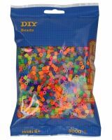 Malte Haaning Plastic A/S Hama® Bügelperlen midi Beutel 3.000 Stück Trsp. Neon.
