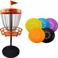 MTS Sportartikel-Vertriebs GmbH Guru Disc Golf Mini Basket Set inkl. 5 Scheiben