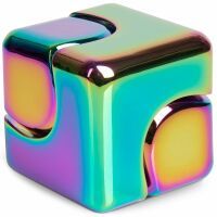 Elliot GmbH Fidget Spinner Cube - Multicoloured Metallic - Ein hochwertiger 360° Fidget Spinner aus 