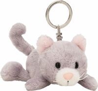 Schlüsselanhänger Liegende Katze grau NICI GREEN