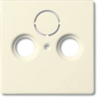 BUSCH JAEGER 1743-82 - Ivory - Conventional - Busch-Jaeger - 0230-0-0250 - SAT + TV + Radio - 63 mm