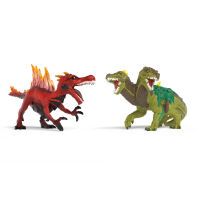 Schleich Feuersaurier vs. Dschungelechse