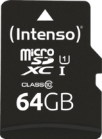 Intenso 3424490 - 64 GB - MicroSD - Class 10 - UHS-I - Class 1 (U1) - Temperature proof - Shock resistant - Waterproof - X-ray proof