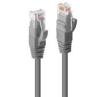 Lindy Cat.6 UTP 1m - 1 m - Cat6 - U/UTP (UTP) - RJ-45 - RJ-45 - Gray