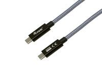 Equip Kabel USB-C3.2->C Gen2x2   PD240W St/St  2.00m schwarz (128427)