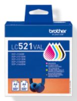 Patrone Brother LC-521VAL Farbtintenset DCPJ1260x/1310x/ (LC521VAL)