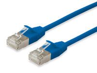 Equip Patchkabel Cat6A SlimFlex F/FTP 0.15m blau LSZH 2xRJ45 Polybeutel (606176)