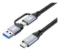Equip Kabel USB-C3.2->C/A Gen2x2 PD100W St/St  3.00m schwarz (128433)