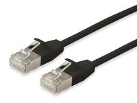 Equip Patchkabel Cat6A SlimFlex F/FTP 0.15m schw.LSZH 2xRJ45 Polybeutel (606174)