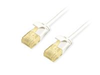 Equip Patchkabel Cat6A SlimFlex U/UTP 2.00m weiß LSZH 2xRJ45 Polybeutel (626005)
