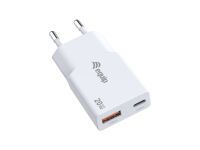 Equip Ladegerät 2Port USB-C PD3.0/USB-A GaN Slim 20W    weiß (245522)
