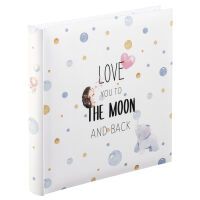 Hama To The Moon Buchalbum 25x25 50 weiße Seiten Kinderalbum 3862 Archivierung -Fotoalben-