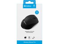 SANDBERG Wireless Mouse Pro - Right-hand - Optical - RF Wireless - 1600 DPI - Black