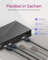 ICY BOX IB-DK2246AC Hybrid DockingStation Datenverteiler/Umschalter