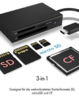 ICY BOX IB-CR401-C3 Type-C USB 3.2 Multi Kartenleser Speicherkartenlesegeräte