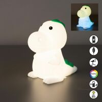 FH Lighting GmbH Nachtlicht Dinosaurier Poldi, weiß