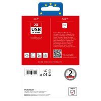 Skross Reise-Adapter Europa USB ohne Schutzkontakt