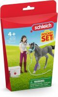 SCHLEICH Spielgebäude Horse Club Mrs. Kramer mit Fohlen 
