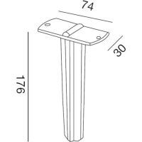 Disano BEFESTIGUNGSPFAHL SCHWARZ (KOALA ELFO)