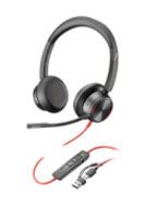 HP Poly Blackwire 8225 Stereo USB-C Headset +USB-C/A Adapter SmartBuy (8X223AA)