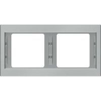 Berker RAHMEN 2-FACH QUER K.5 (13637004 EDELSTAHL)