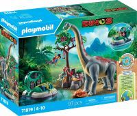PLAYMOBIL 71819 Brachiosaurus-Begegnung mit Luftkissenboot