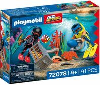 PLAYMOBIL 72078 Polizeitaucher mit Schatz
