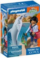 PLAYMOBIL 72091 Zoo: Delfin und Besucherin