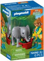 PLAYMOBIL 72092 Zoo: Elefantenbaby und Pflegerin