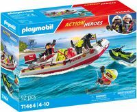PLAYMOBIL 71464 Feuerwehrboot mit Aqua Scooter