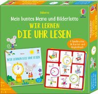 dtv Verlagsgesellschaft mbH & Co.KG Mein buntes Memo und Bilderlotto: Wir lernen die Uhr lesen