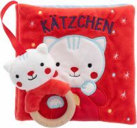 Arena Verlag GmbH Rettore, Kenny: Mein erstes Stoffbuch mit Rassel und Holzbeißring  Kätzchen