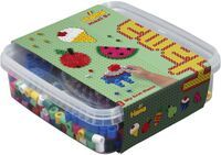 Malte Haaning Plastic A/S Hama® Bügelperlen Maxi - Essensbox - 1 Stiftplatte Kreis, 600 Perlen.