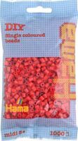 Malte Haaning Plastic A/S Hama® Bügelperlen Perlen, rot, 1.000 Stück.