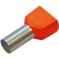 Multipack Haupa TWIN-ADERENDHÜLSE     4,0 /12 (273408 ORANGE) - 100 Stück