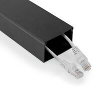 Nedis Multipack Kabelmanagement / Röhre / 1 Stück / max. Kabeldicke: 40 mm / Aluminium / Schwarz - 5 Stück