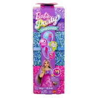 Mattel Barbie Party Unboxed Puppe und Accessoires, Glam Party Serie