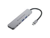 CONCEPTRONIC  6-1 Dock USB-C->HDMI/2xUSB-A/2xUSB-C/+ 25cm gr (DONN33G)