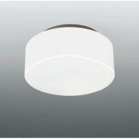 Electroplast Decken/Wandleuchte 1x60W E27 Glas opal DM200mm Halterung weiß IP44