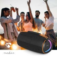 Nedis Bluetooth®-Lautsprecher / 360 min / Handgerät / 60 W / Stereo / Aussenbereich / Portable / Startseite / Orange / Schwarz